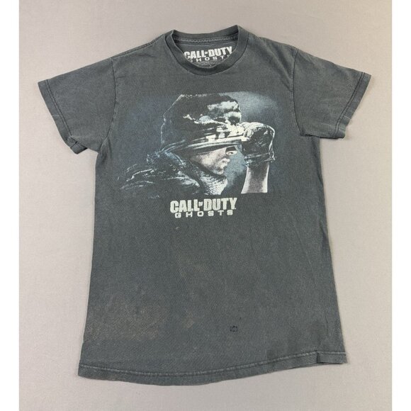 Rare Vintage Y2K Call Of Duty Ghostos XBox Playstation Video Game Promo Faded T - Picture 1 of 8